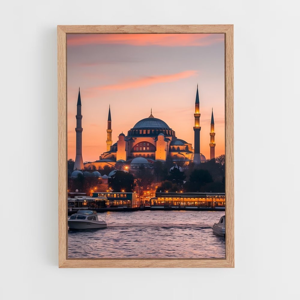 ap-hagia sophia-13 cadre Bois clair