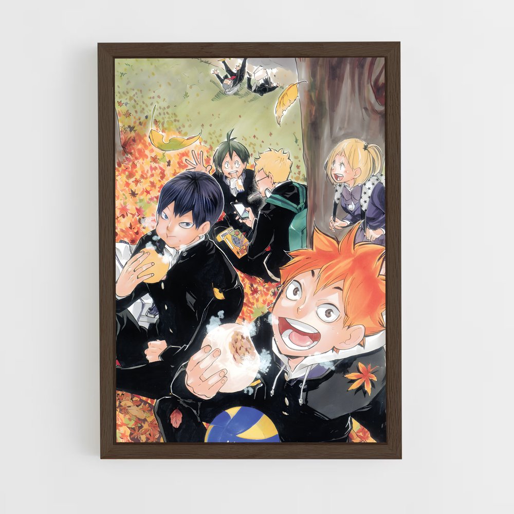 ap-haikyuu-13 cadre Bois foncé