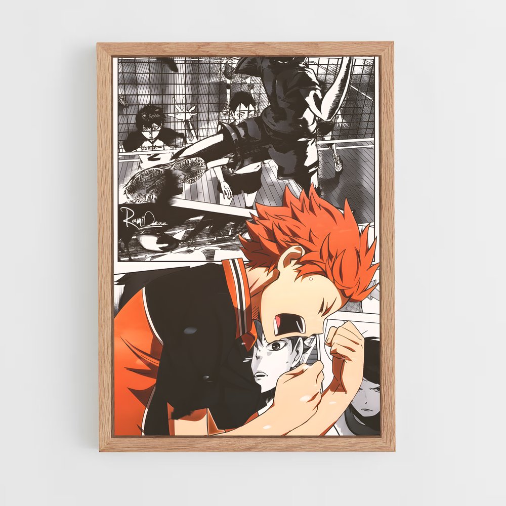 ap-haikyuu-14 cadre Bois clair