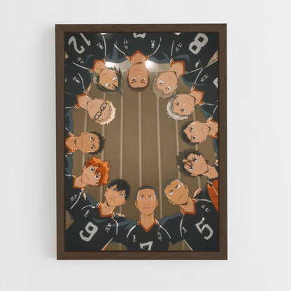 ap-haikyuu-2 cadre Bois foncé