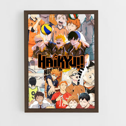 ap-haikyuu-4 cadre Bois foncé