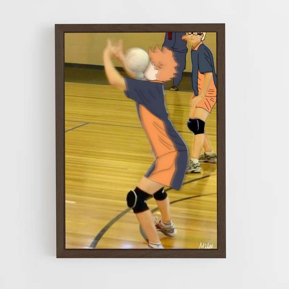 ap-haikyuu-6 cadre Bois foncé