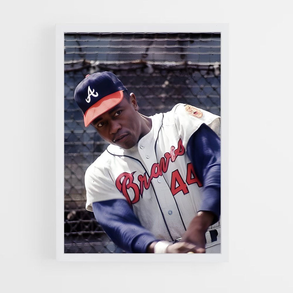 ap-hank aaron-5 cadre Blanc