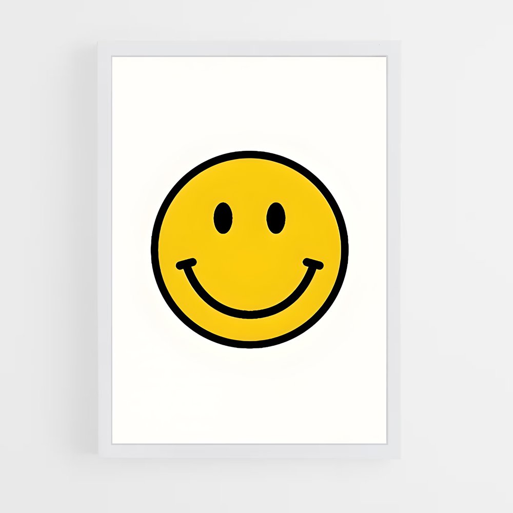 ap-happy face-5 cadre Blanc