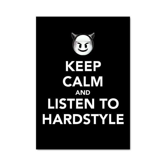 Poster Keep Calm & Hardstyle