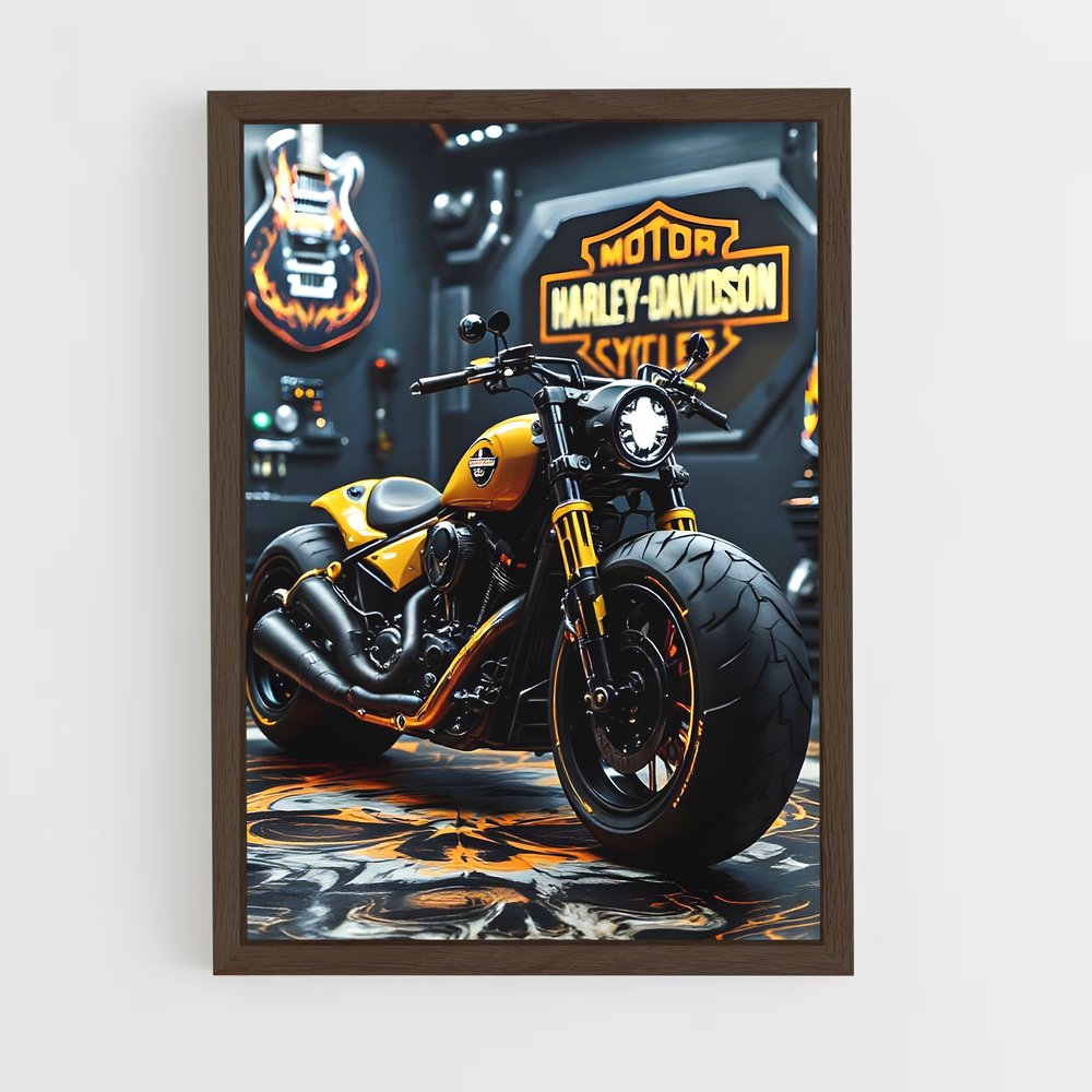 ap-harley davidson-3 cadre Bois foncé