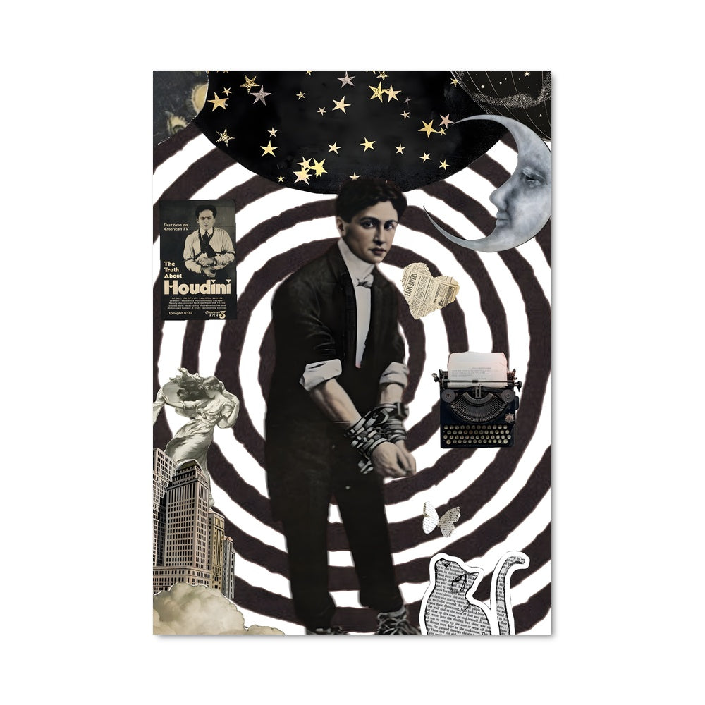 Poster Houdini en Magie