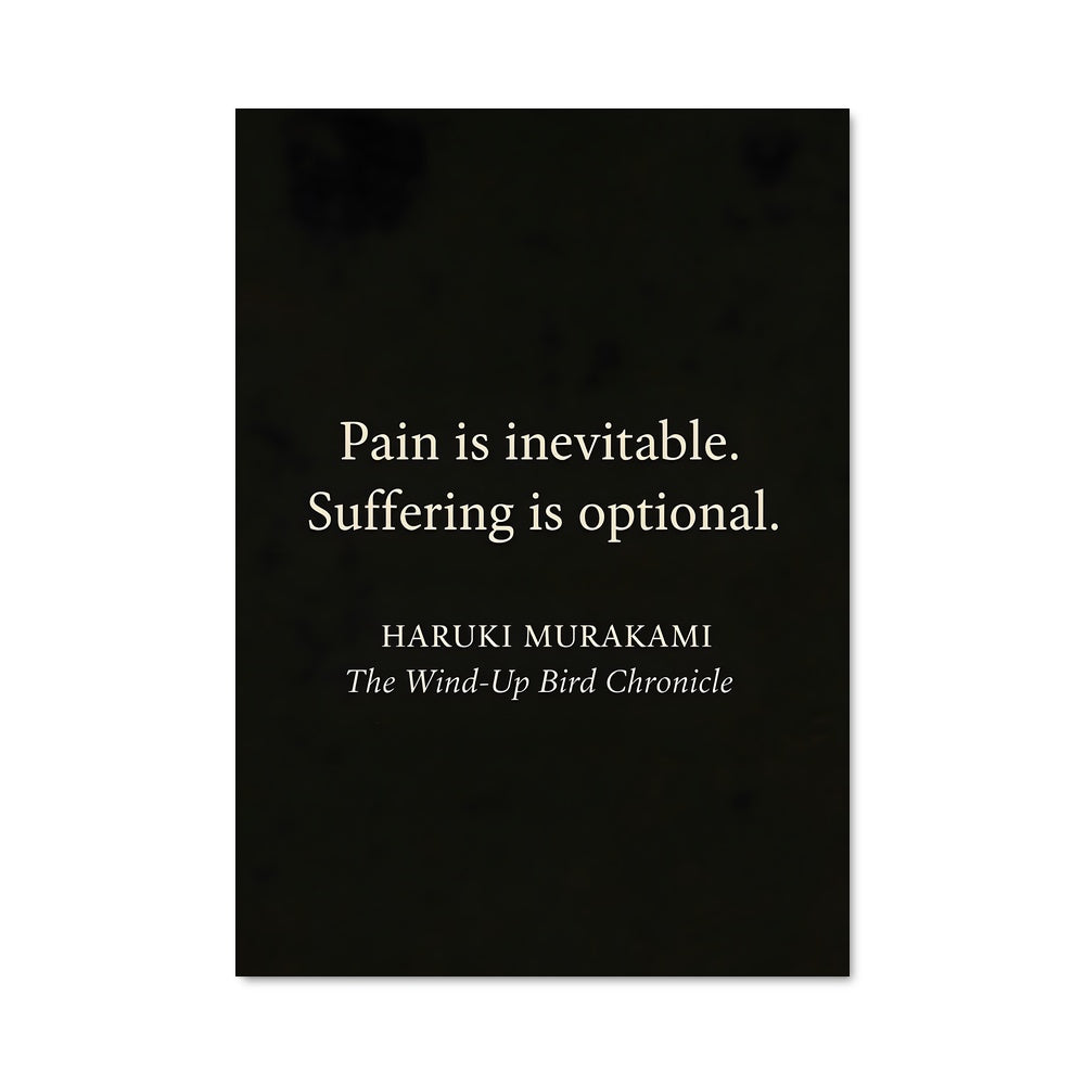 Poster Suffering is Optional