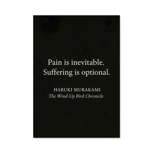 Poster Suffering is Optional