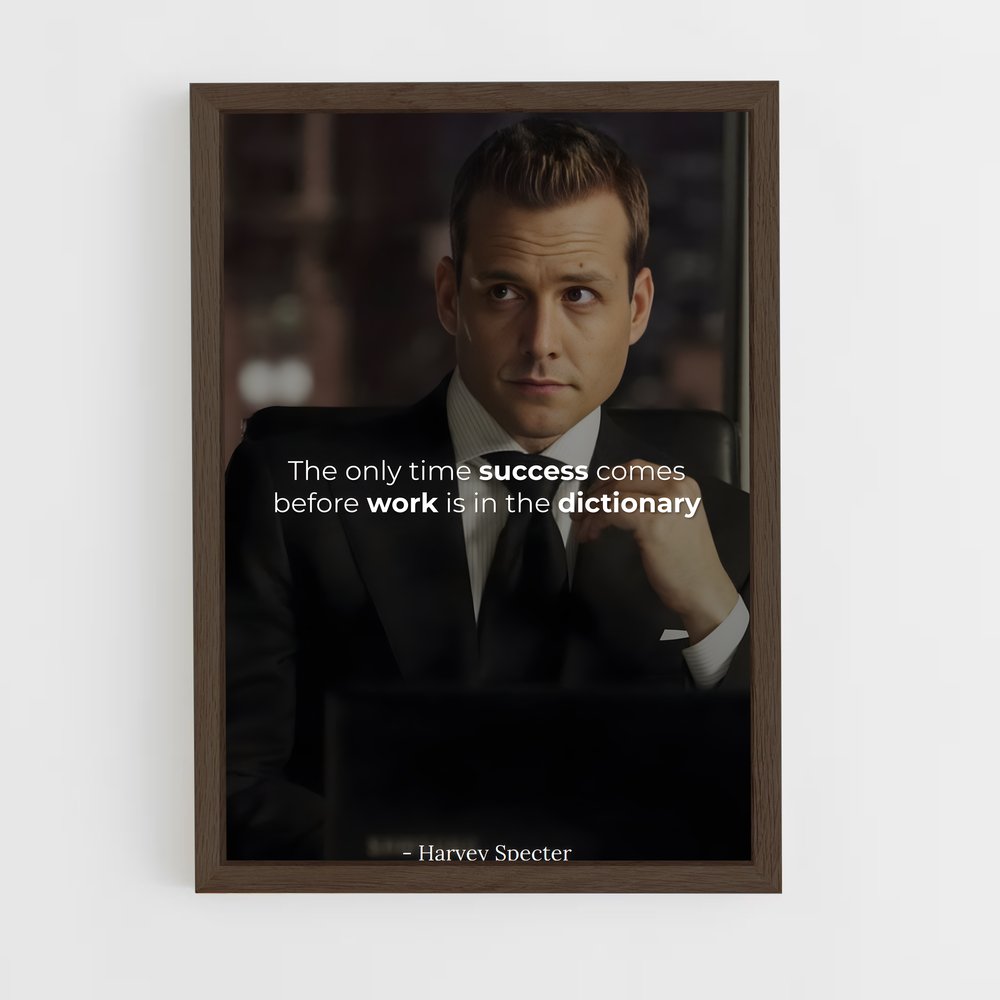 ap-harvey specter-5 cadre Bois foncé
