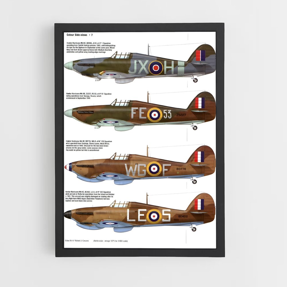 ap-hawker hurricane-3 cadre Noir