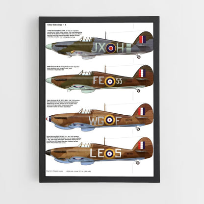ap-hawker hurricane-3 cadre Noir