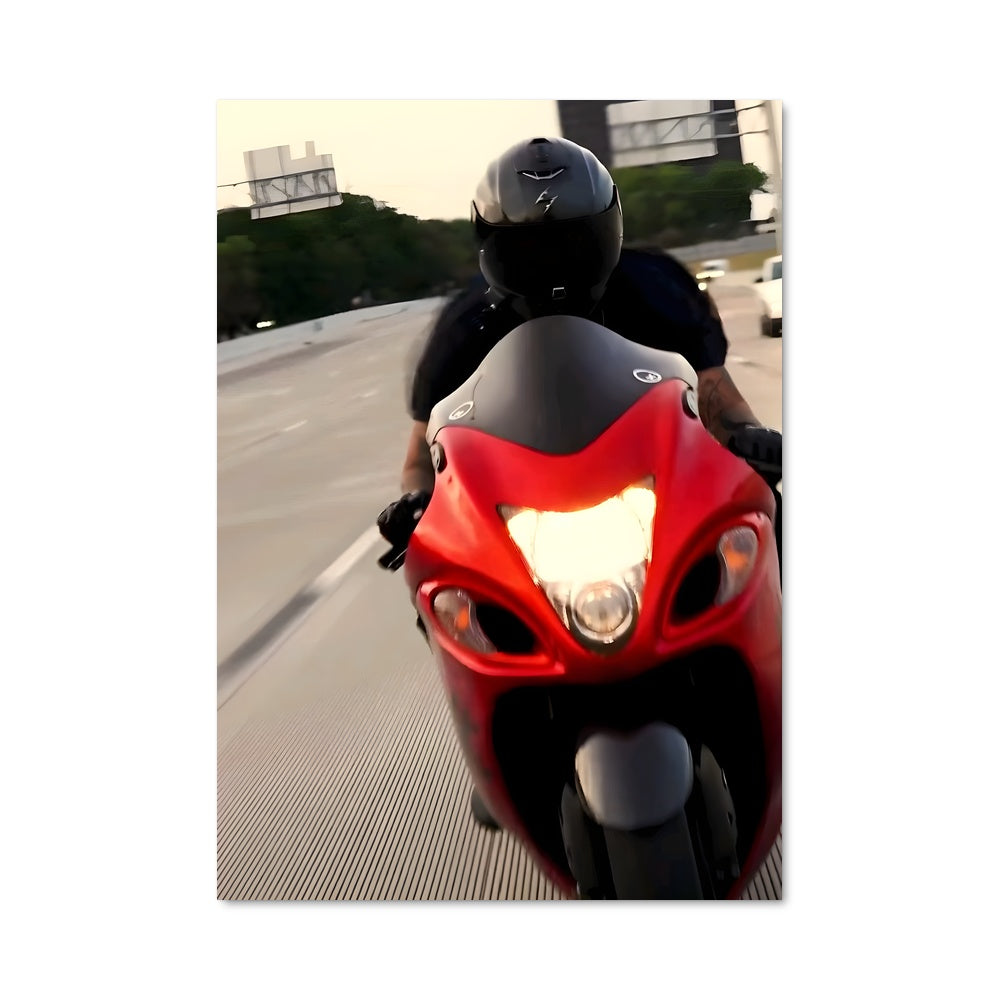 Poster Roues en Flamme