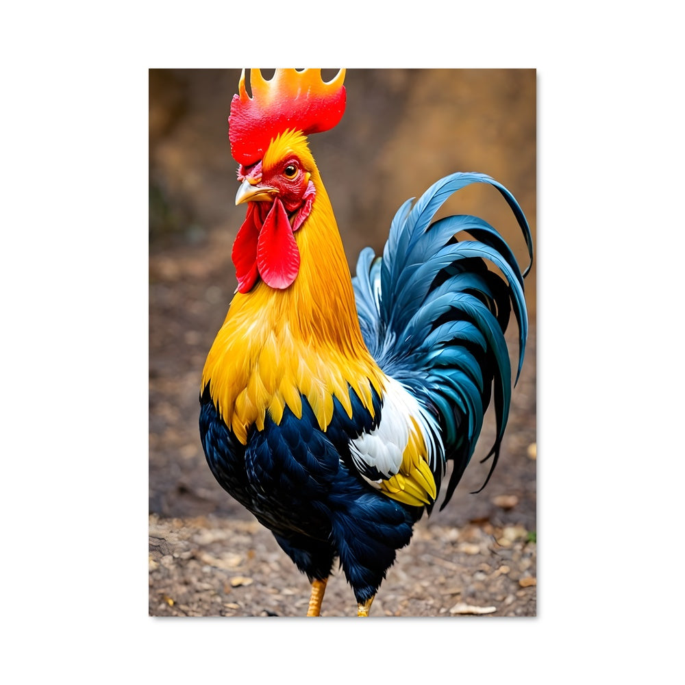 Poster Coq Éclatant