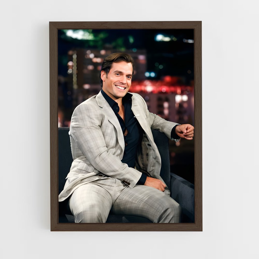 ap-henry cavill-7 cadre Bois foncé