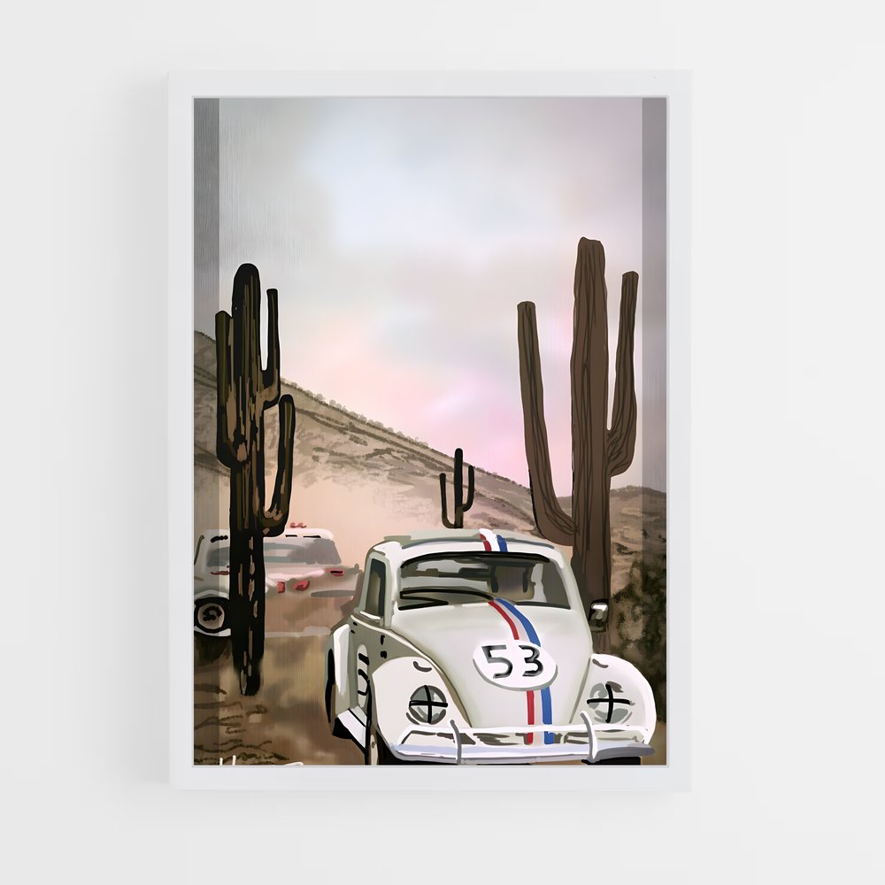 ap-herbie the love bug-1 cadre Blanc