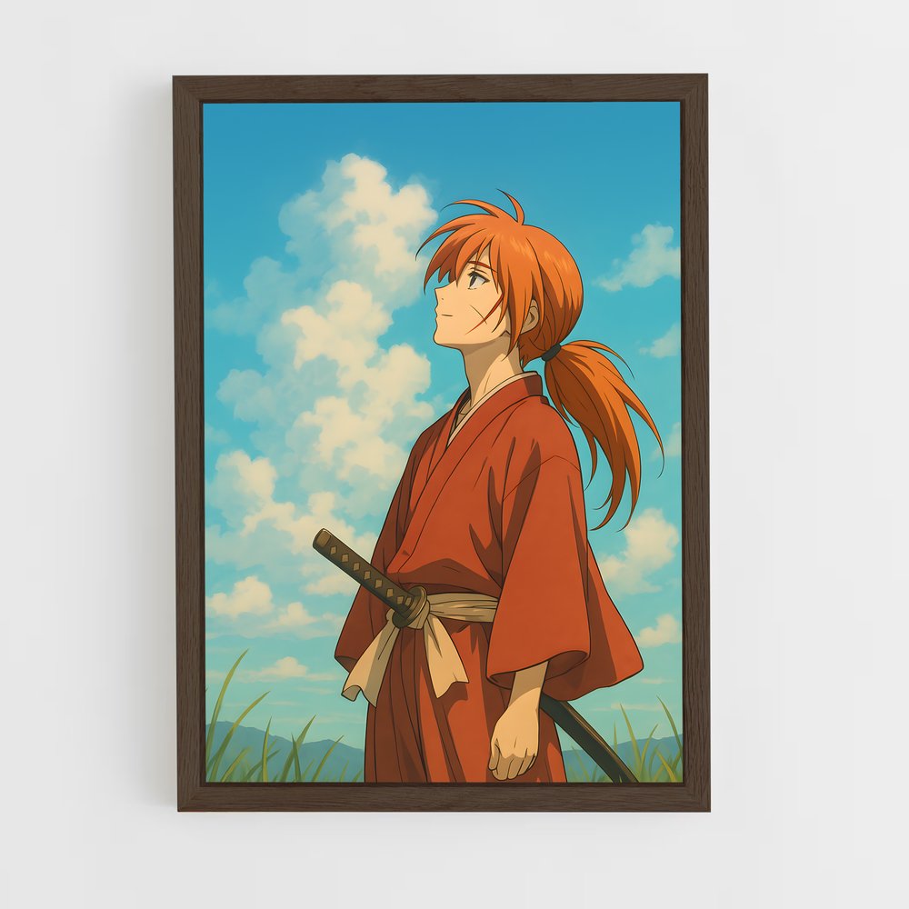 ap-himura kenshin-2 cadre Bois foncé