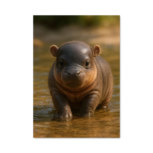 Poster Petit Hippopotame