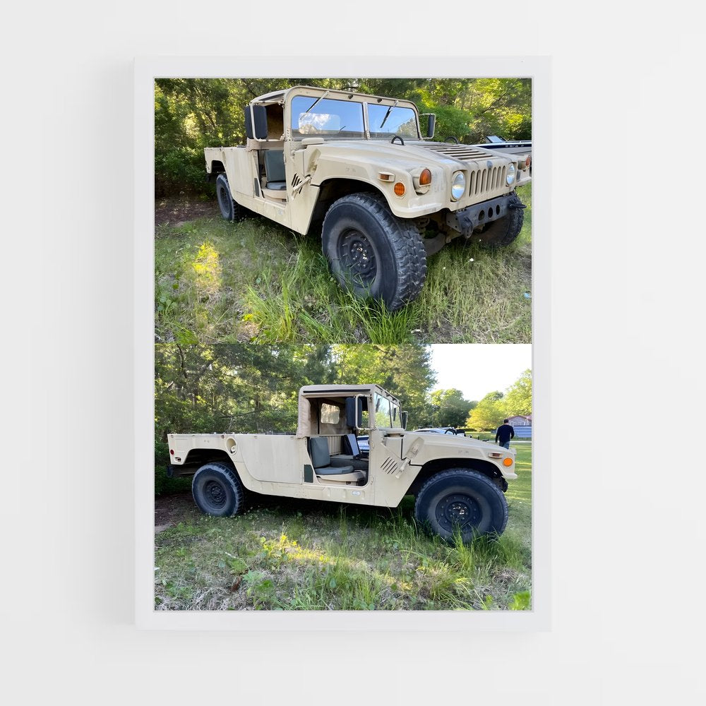 ap-hmmwv humvee-1 cadre Blanc