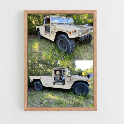 ap-hmmwv humvee-1 cadre Bois clair