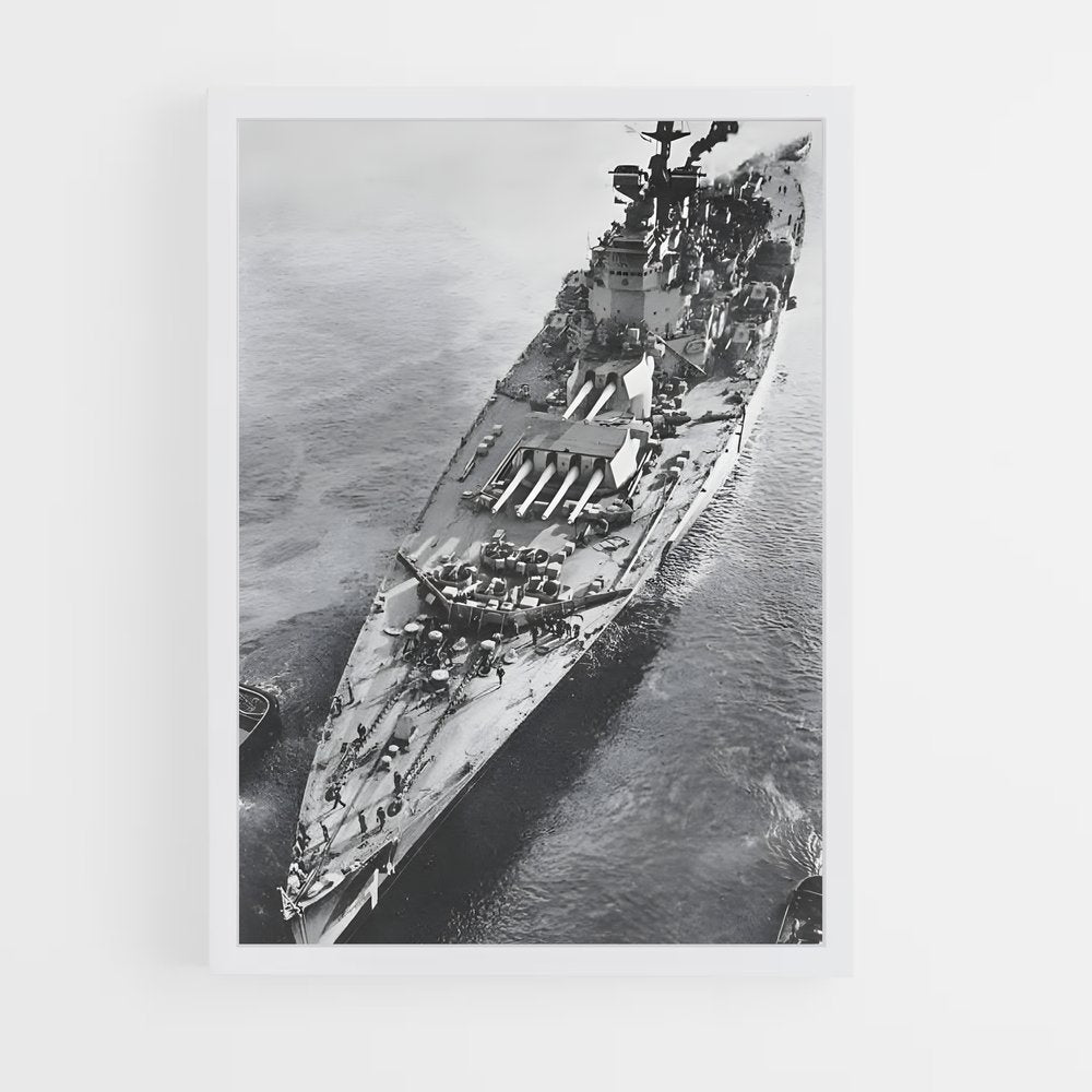 ap-hms king george v-3 cadre Blanc