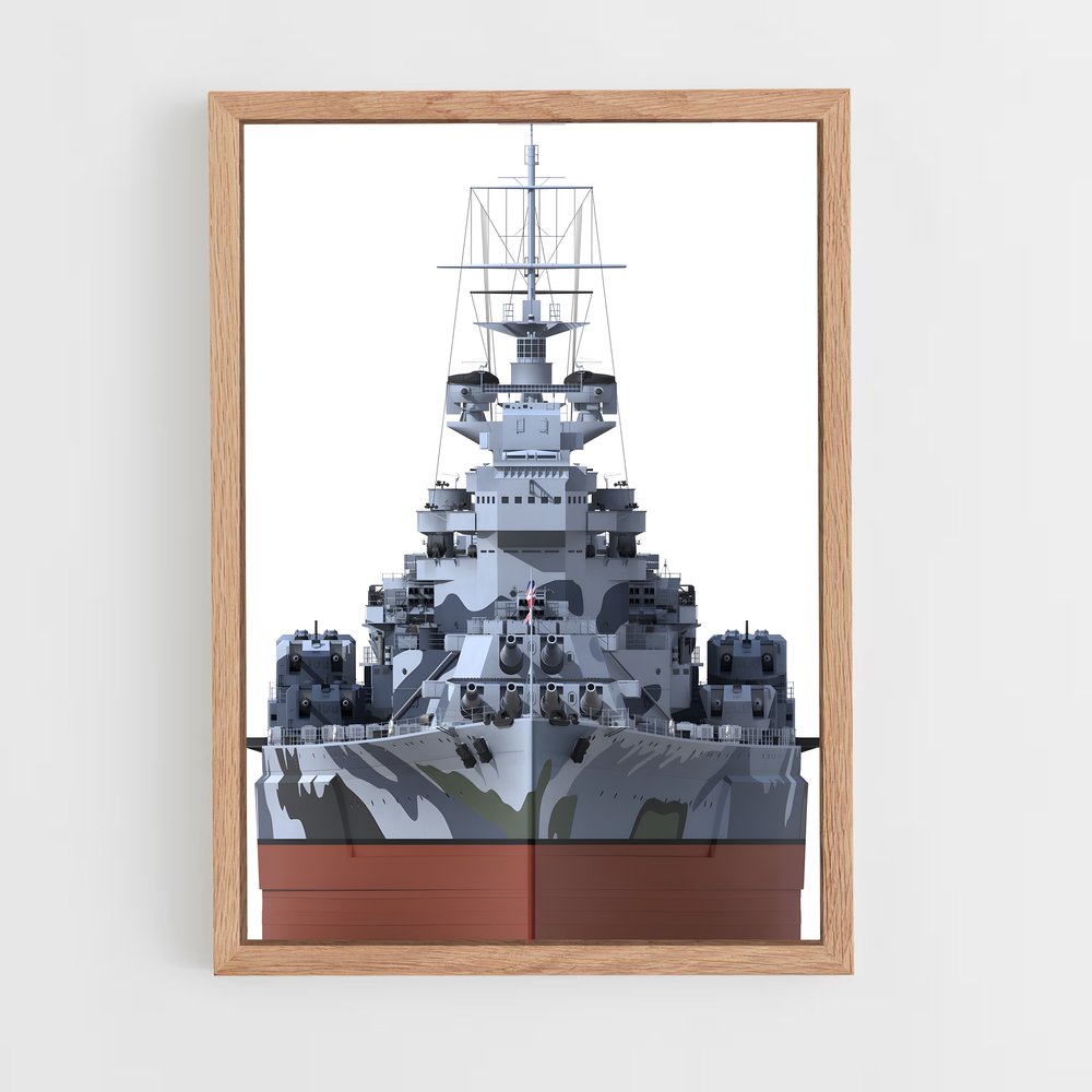 ap-hms prince of wales-1 cadre Bois clair