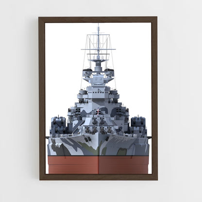 ap-hms prince of wales-1 cadre Bois foncé