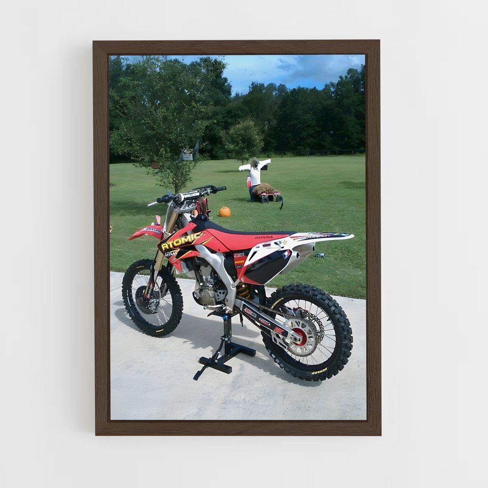 ap-honda crf250r-7 cadre Bois foncé