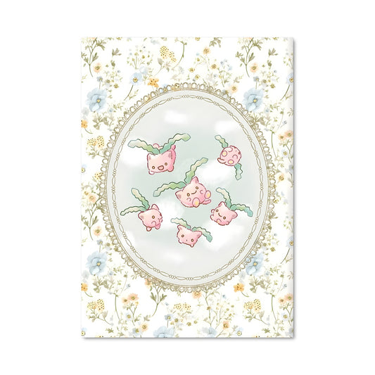 Poster Hoppip en Fleurs