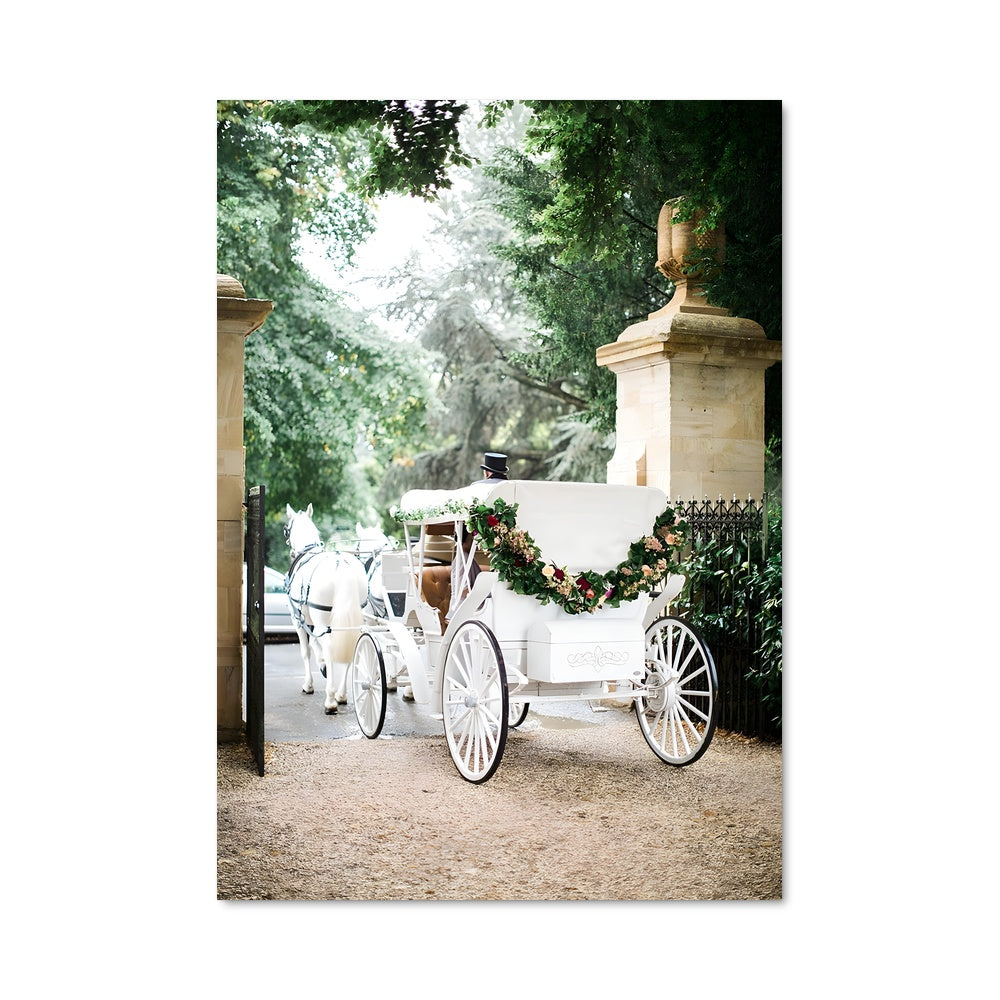 Poster Carrosse Fleuris