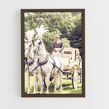 ap-horse carriage-10 cadre Bois foncé