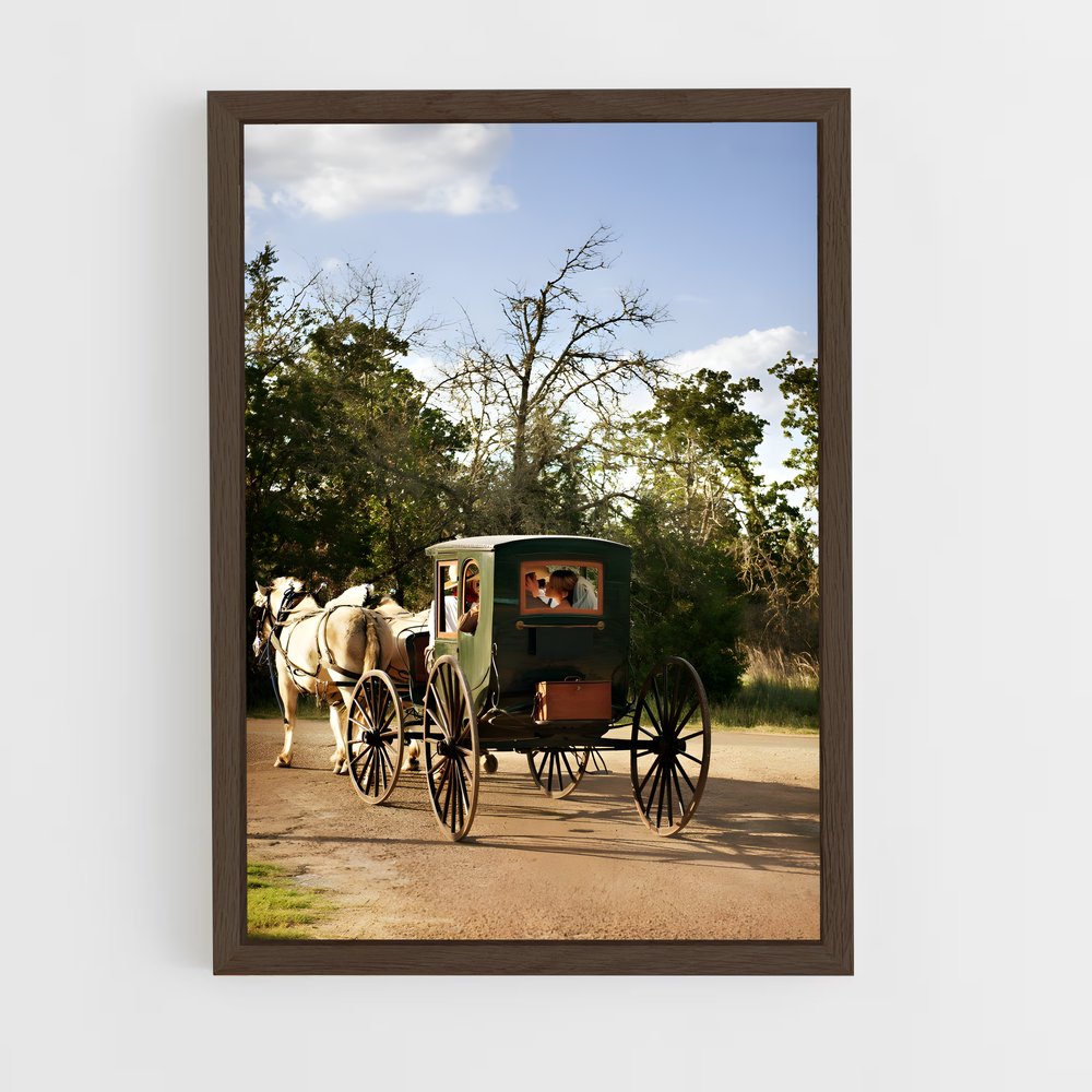 ap-horse carriage-5 cadre Bois foncé