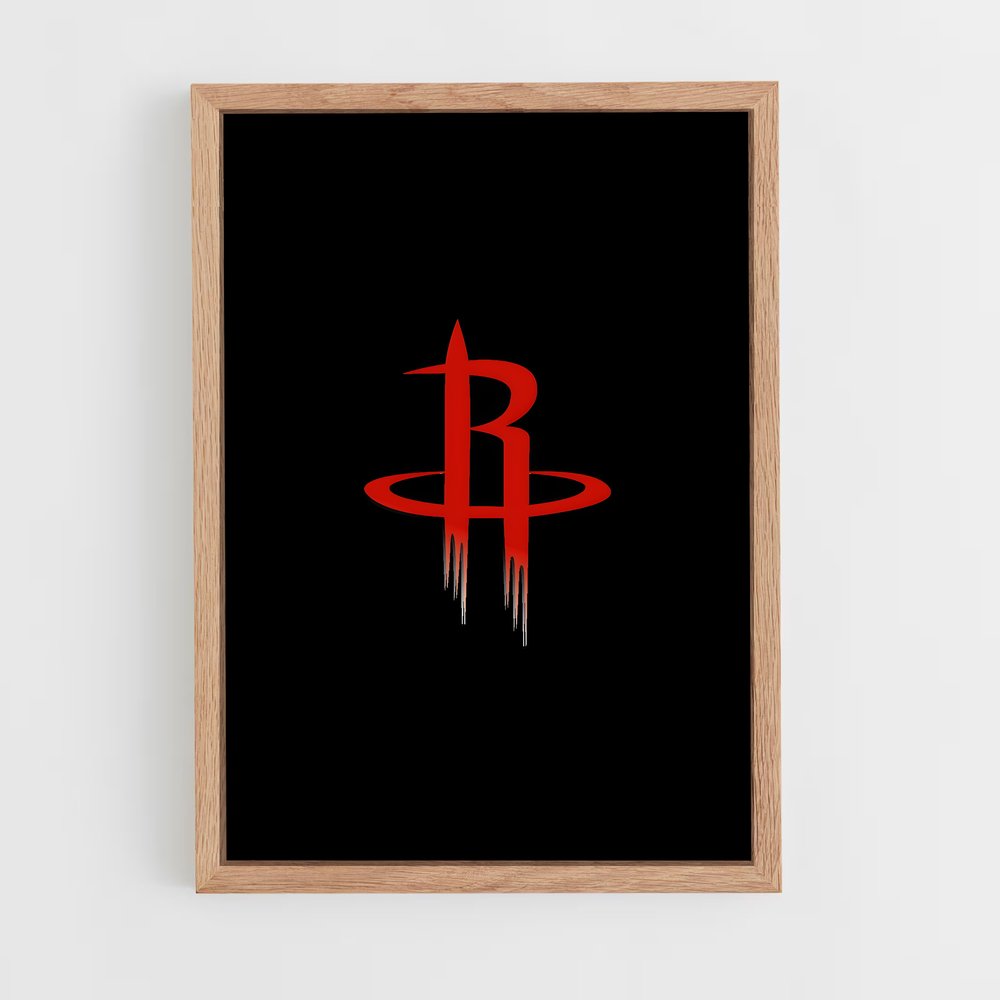 ap-houston rockets-3 cadre Bois clair