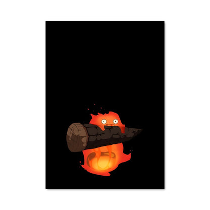 Poster Calcifer en Flammes