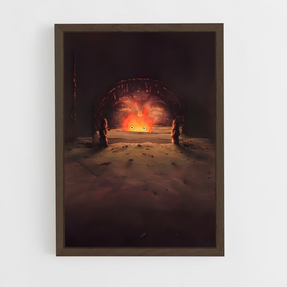 ap-howls moving castle-7 cadre Bois foncé