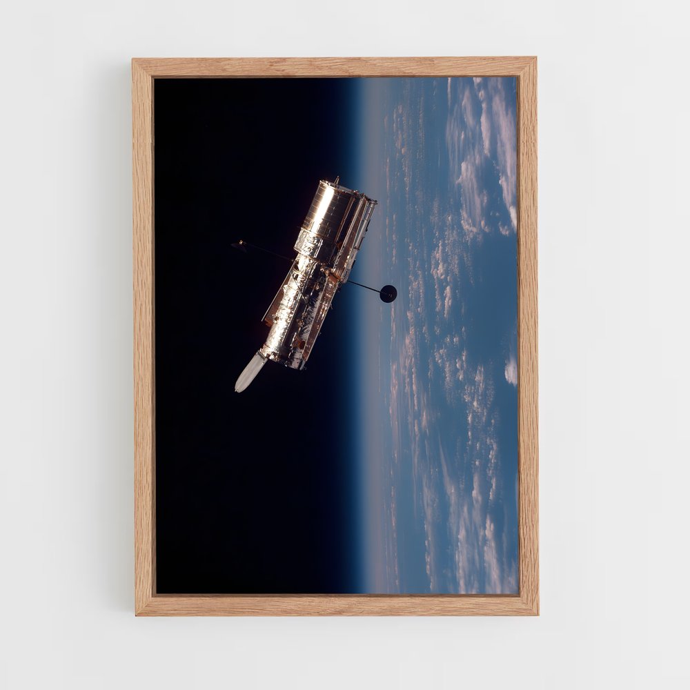 ap-hubble telescope-6 cadre Bois clair
