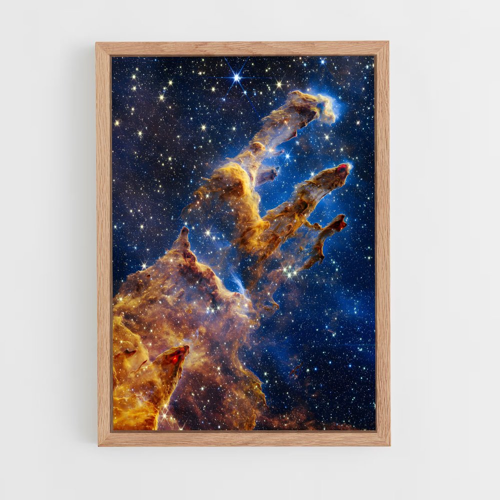 ap-hubble telescope-7 cadre Bois clair