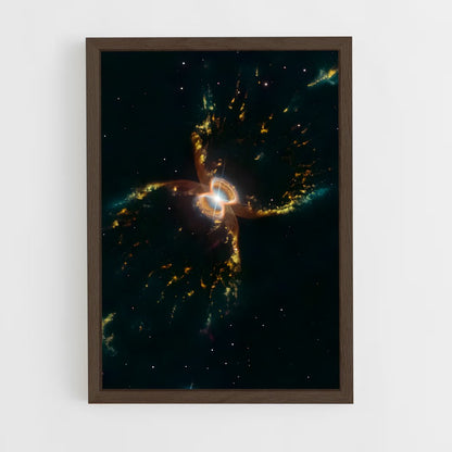 ap-hubble telescope-8 cadre Bois foncé