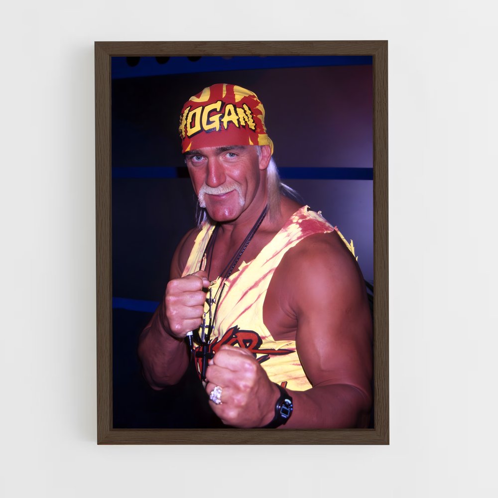 ap-hulk hogan-2 cadre Bois foncé