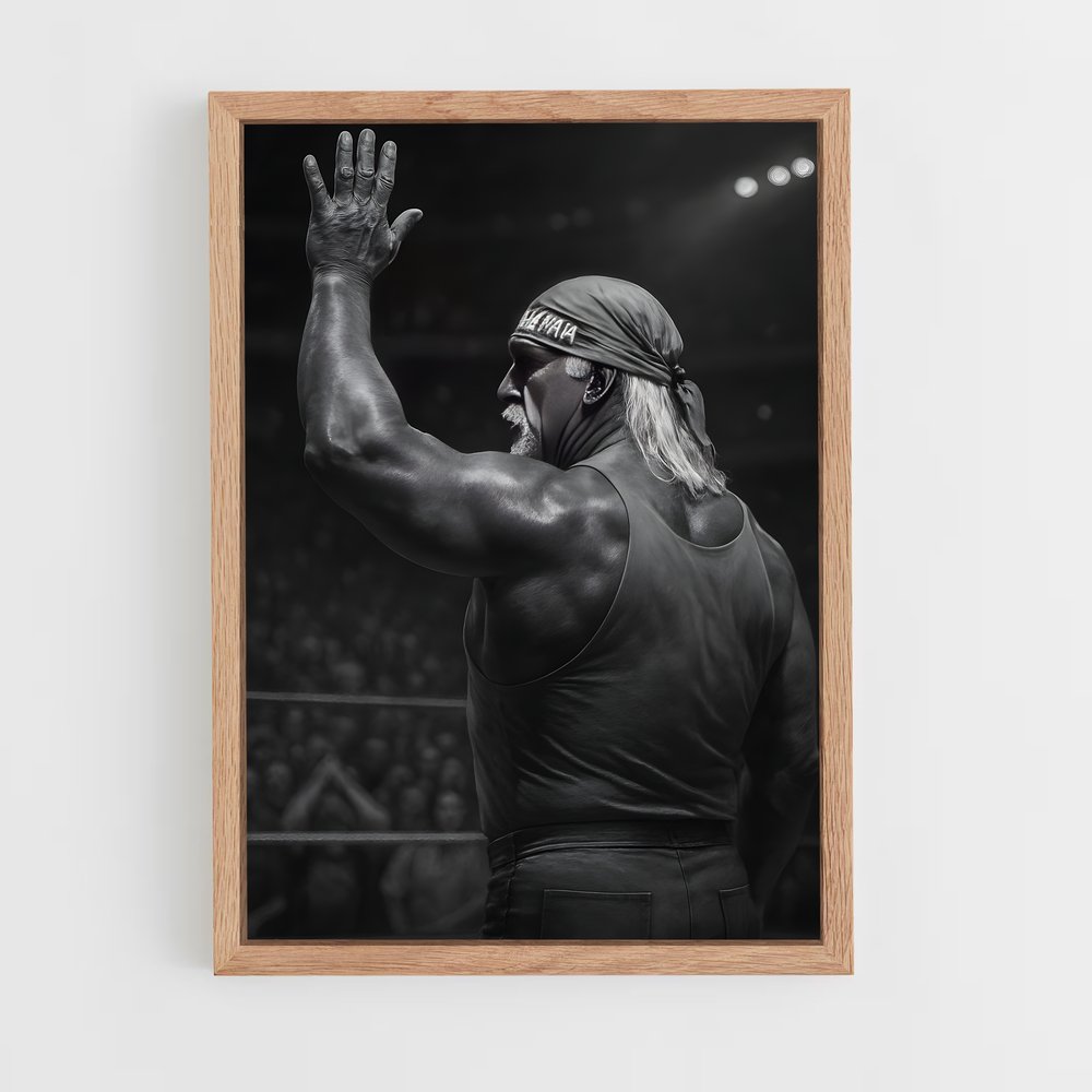 ap-hulk hogan-3 cadre Bois clair