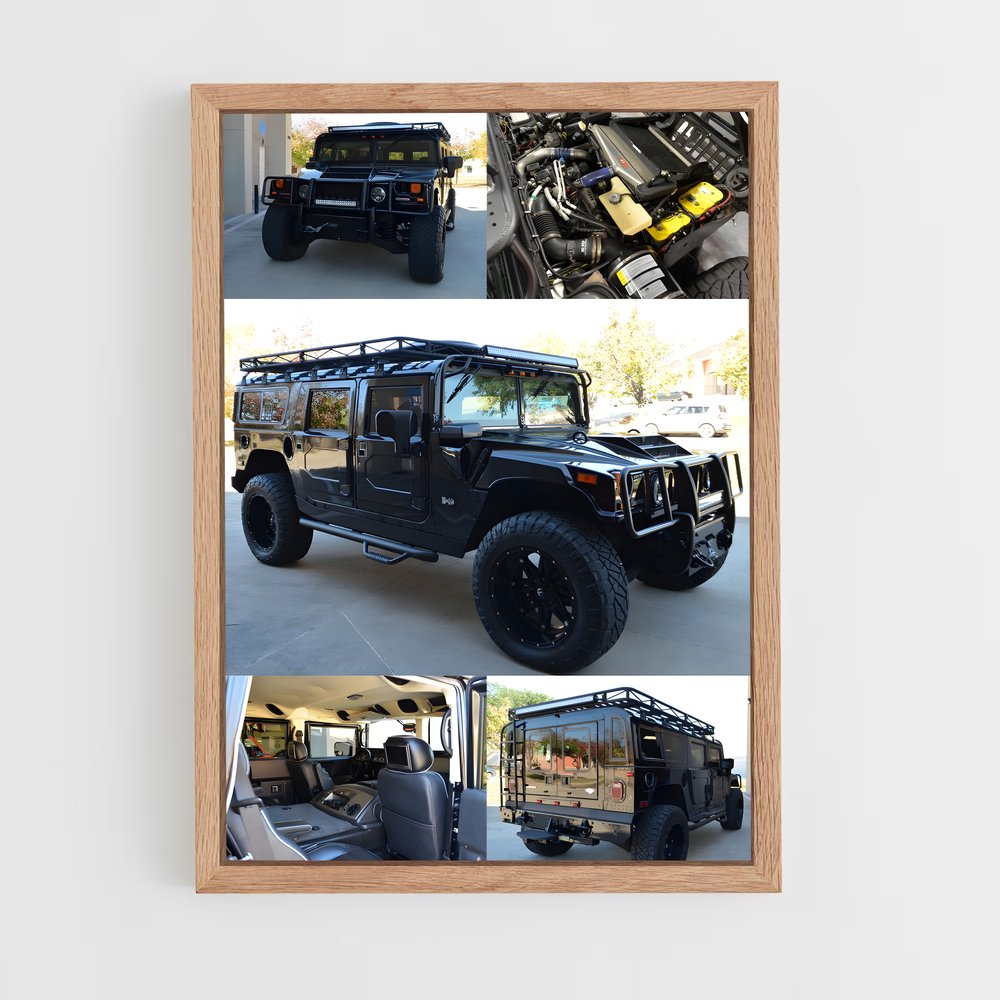 ap-hummer h1-3 cadre Bois clair