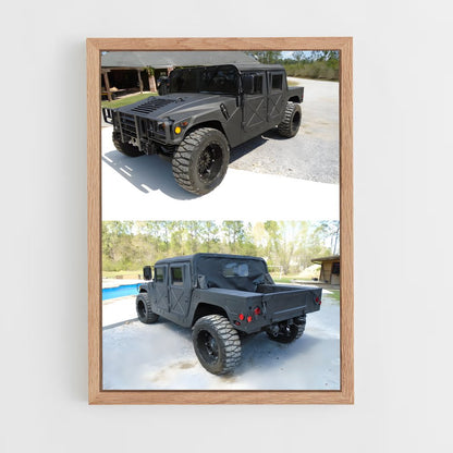 ap-hummer h1-4 cadre Bois clair