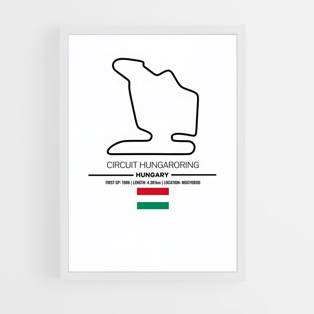 ap-hungaroring hungary-2 cadre Blanc