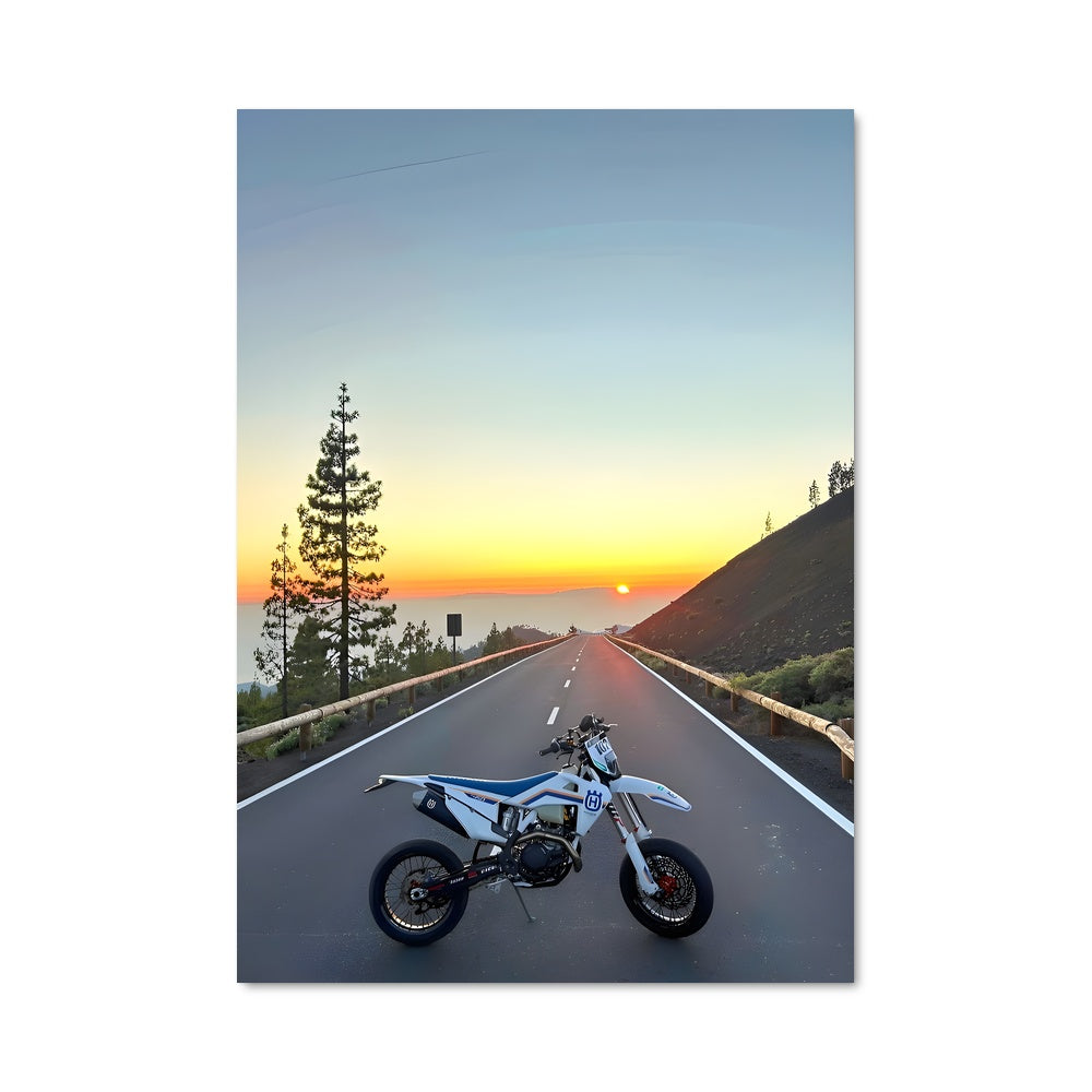 Poster Sur la Route avec Husqvarna