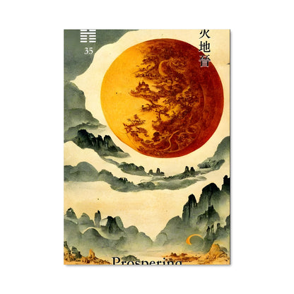 Poster Montagnes Lumineuses