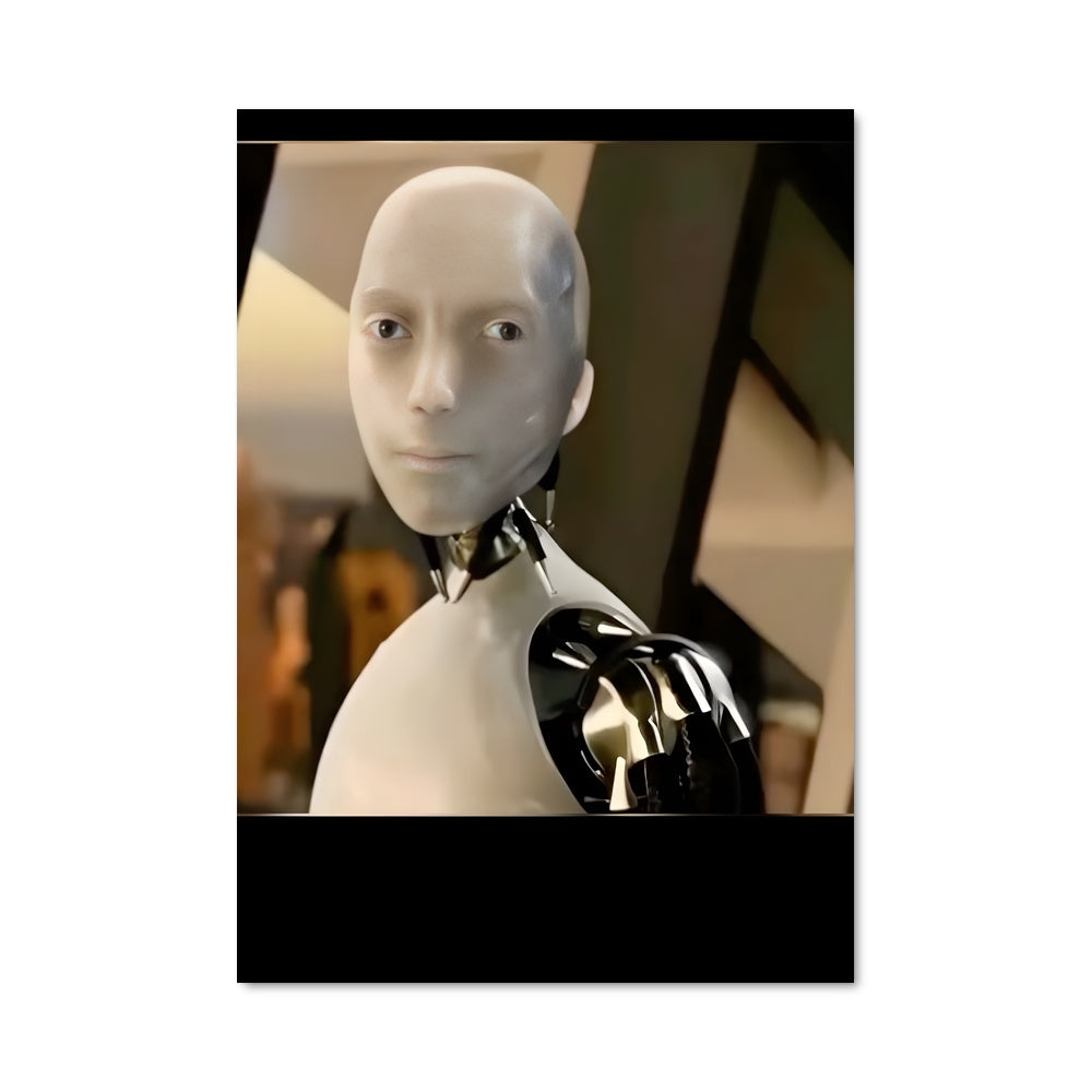 Poster Robot Noir et Blanc
