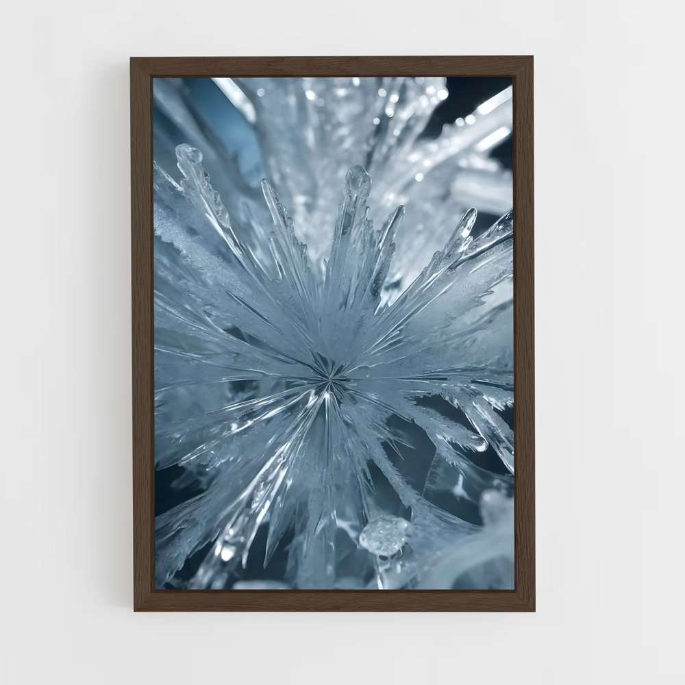 ap-ice crystals-1 cadre Bois foncé