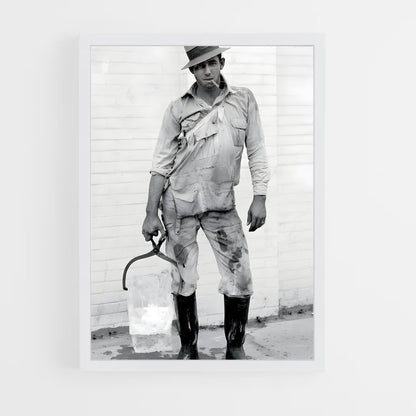 ap-ice delivery man-1 cadre Blanc