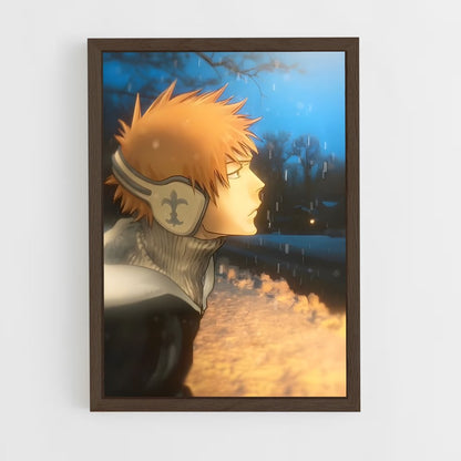 ap-ichigo kurosaki-7 cadre Bois foncé