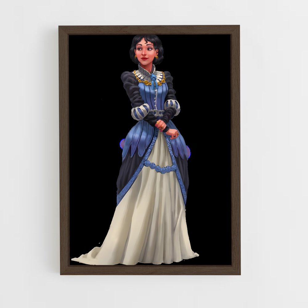 ap-iconic characters-4 cadre Bois foncé